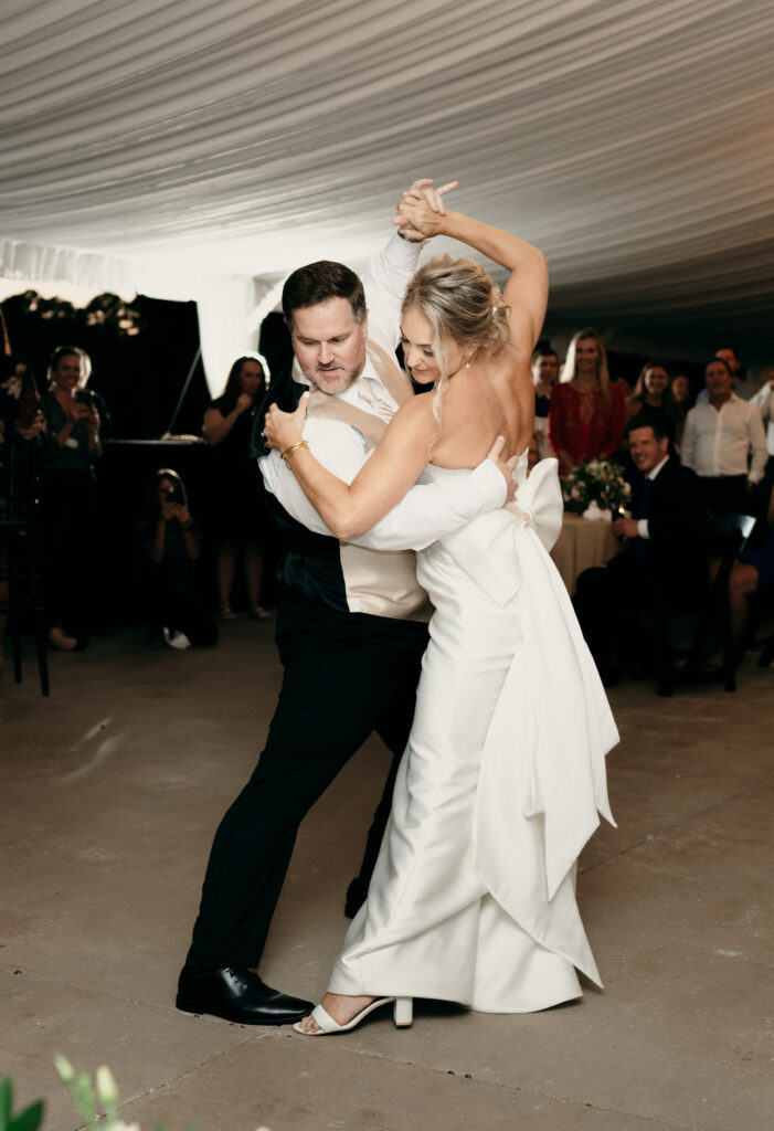 Bride and Groom dance the Tango