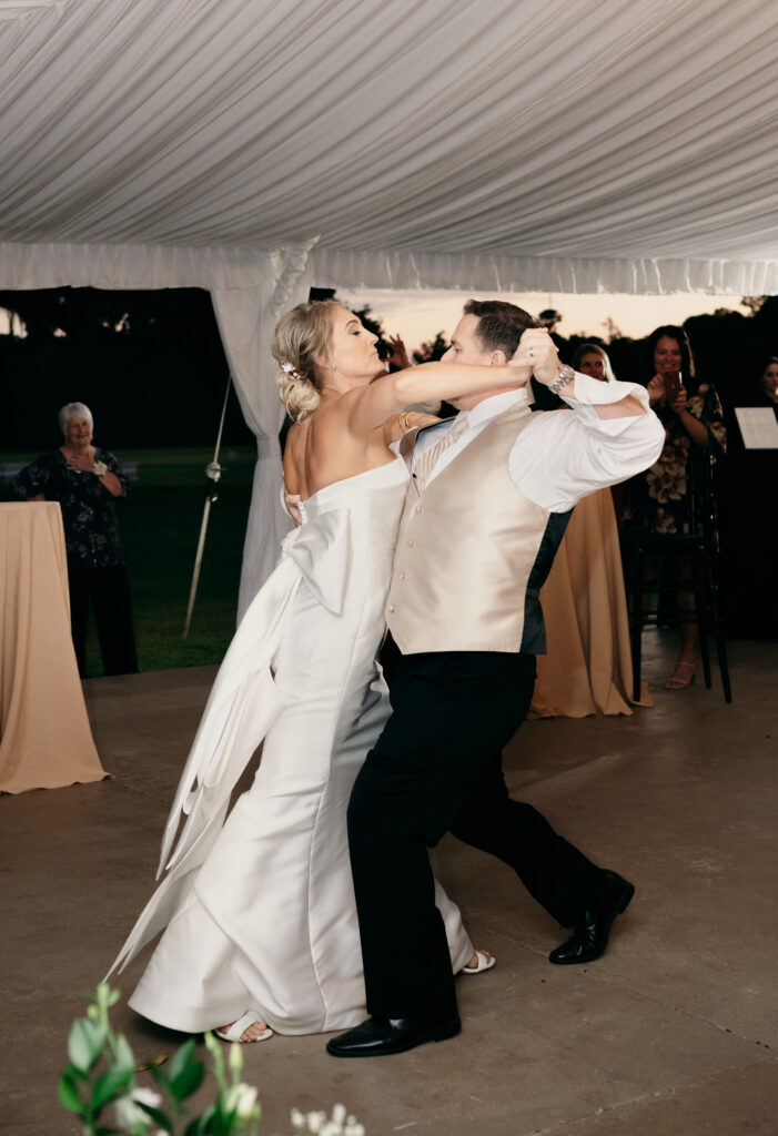 Bride and Groom dance the Tango