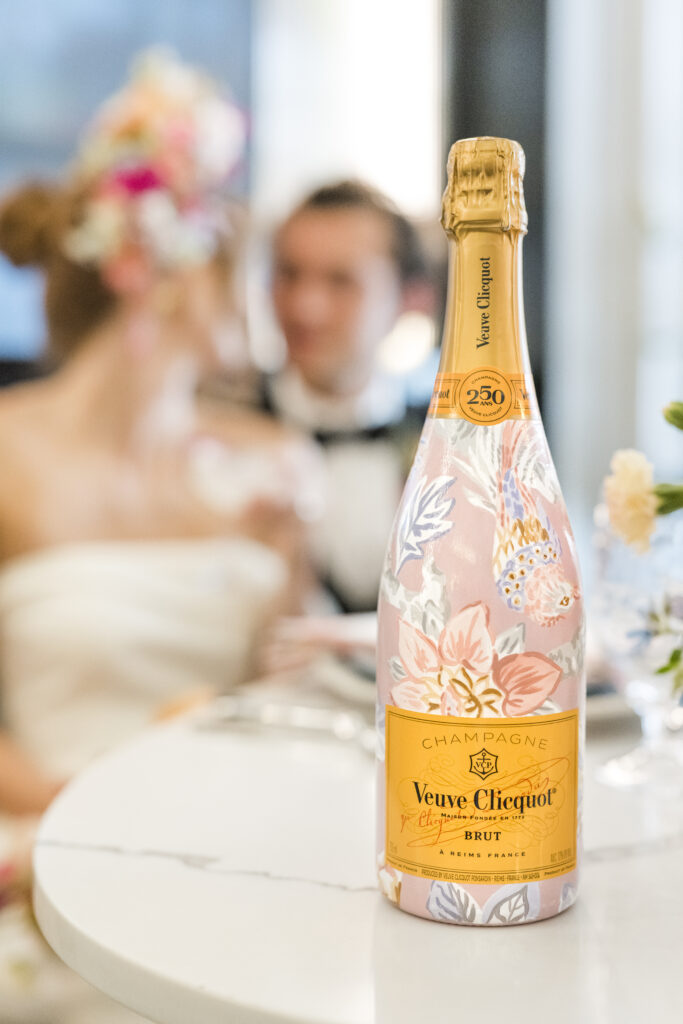 Custom label wedding champagne