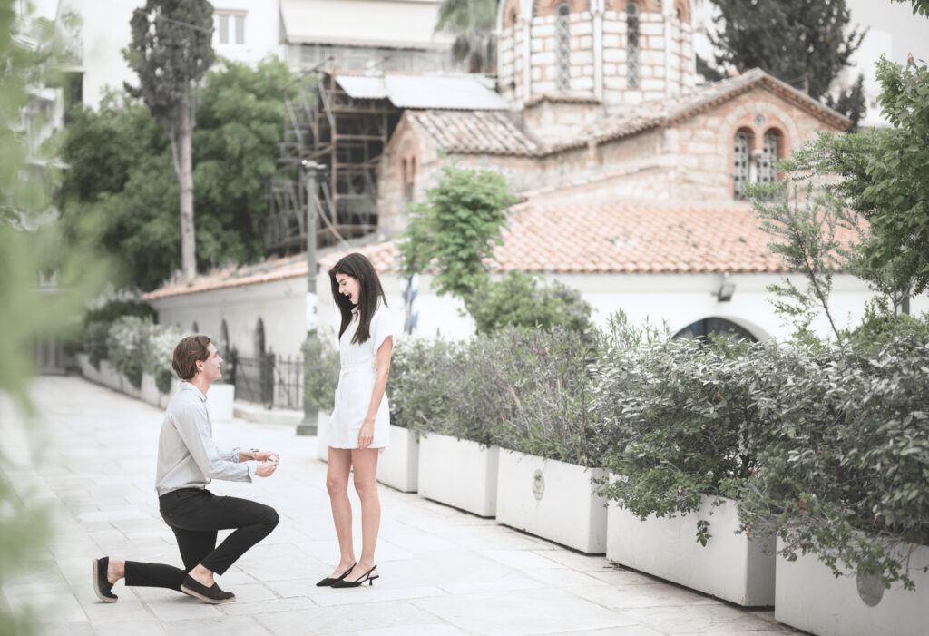 Surprise Proposal in Athens Greece 
