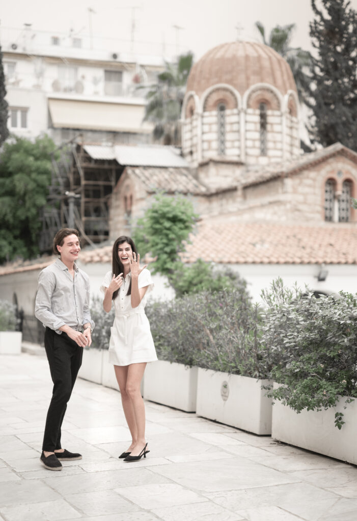 Surprise Proposal in Athens Greece 