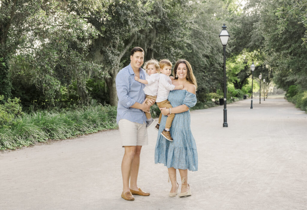 Family Photo at Hampton Park, Charleston SC