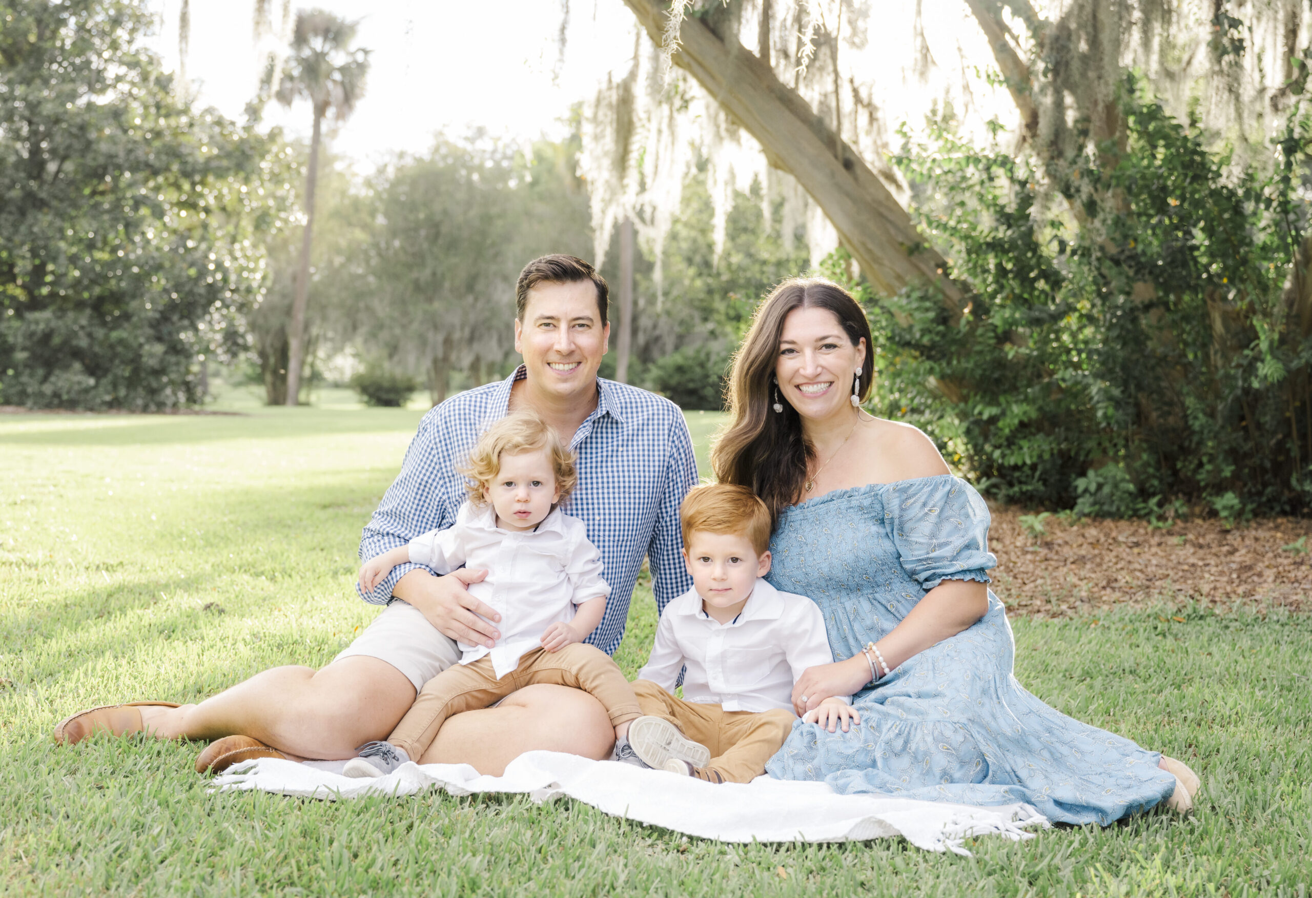 Family Photo at Hampton Park, Charleston SC