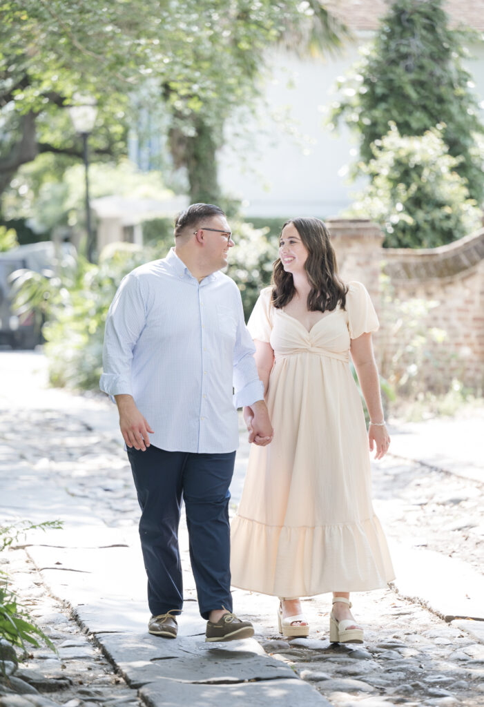 Downtown Charleston engagement session