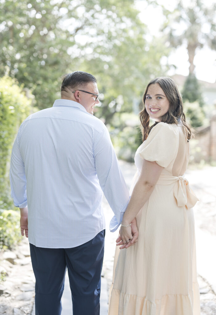 Downtown Charleston engagement session