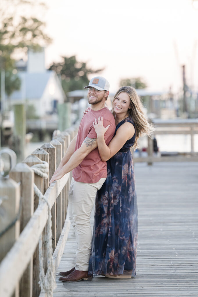 Engagement photos at Shem Creek