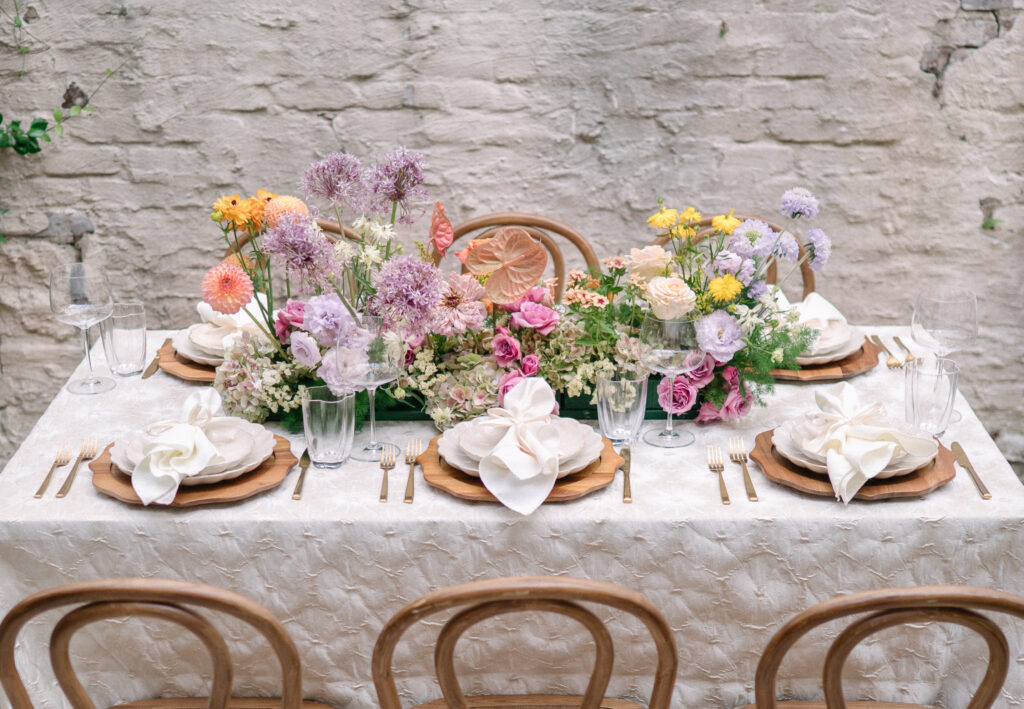 Charleston wedding table decor