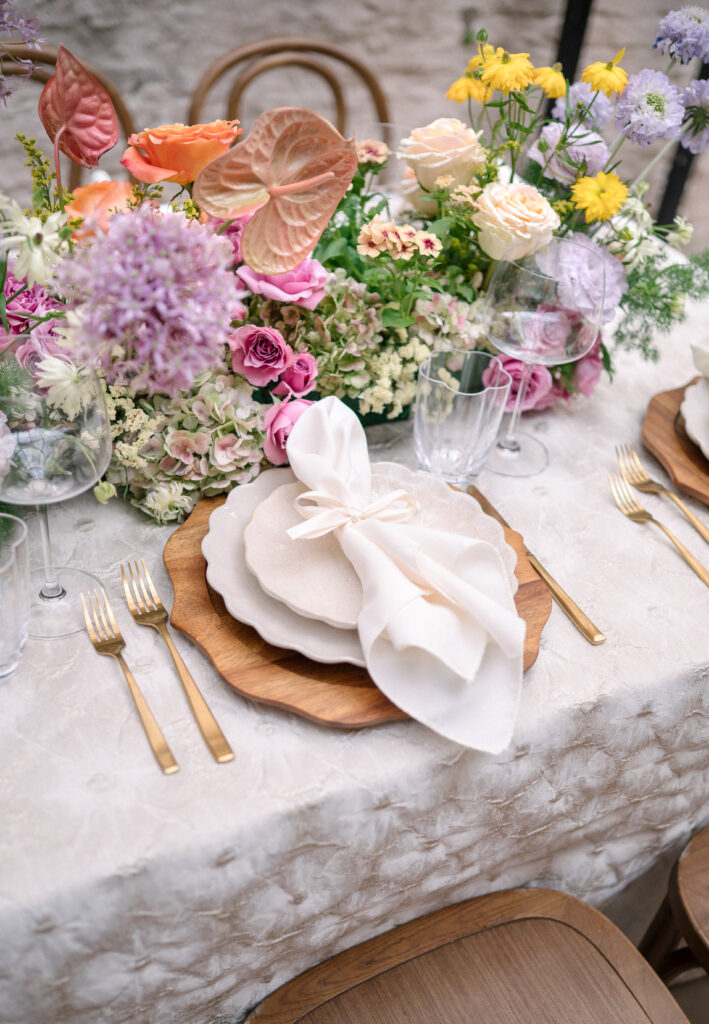 Charleston wedding table decor