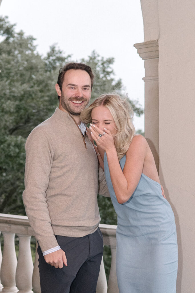 Charleston surprise proposal in the rain