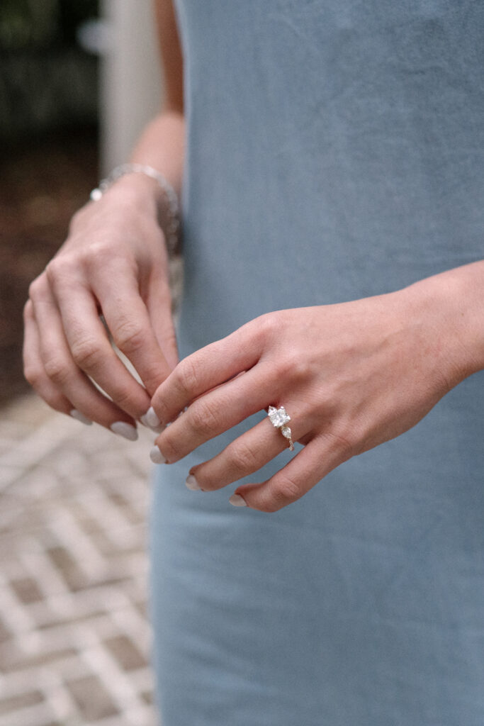 Charleston surprise proposal in the rain