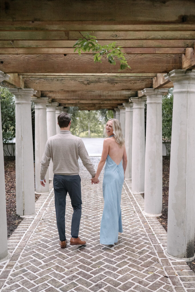 Charleston surprise proposal in the rain