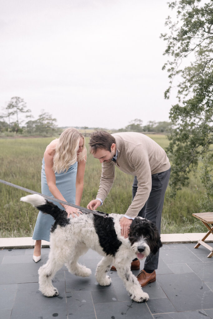 Charleston surprise proposal in the rain