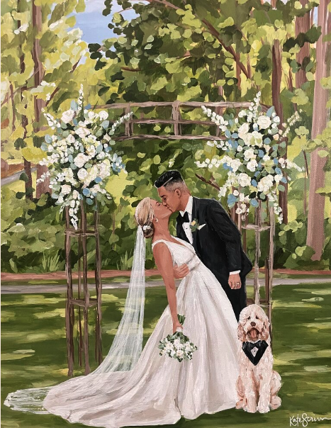 live wedding painter Charleston