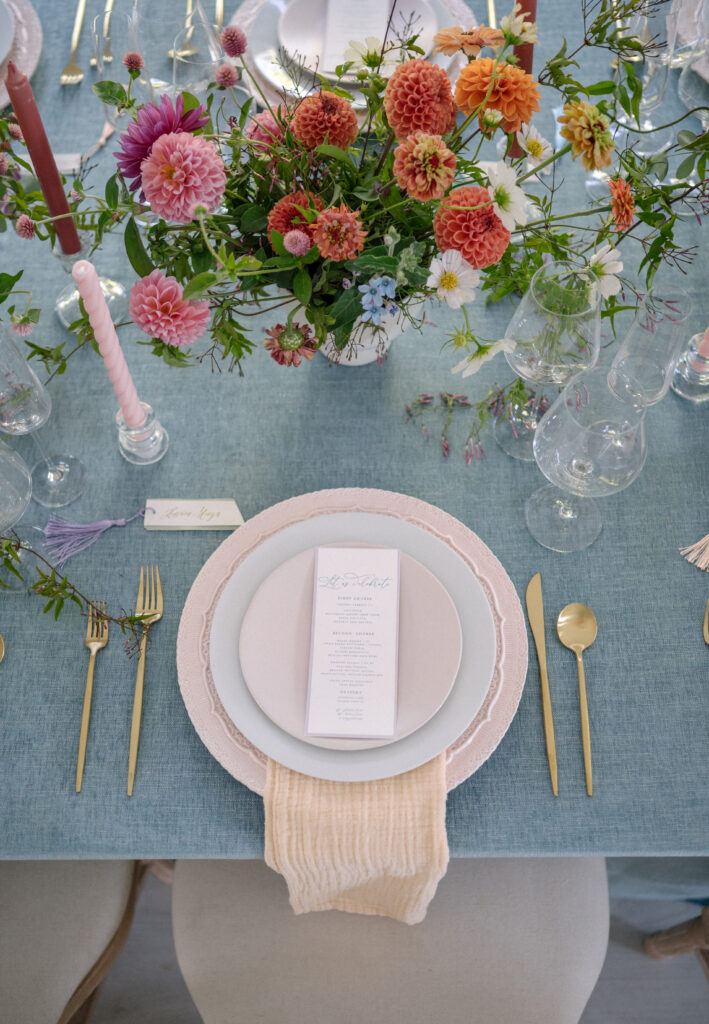 spring wedding centerpiece