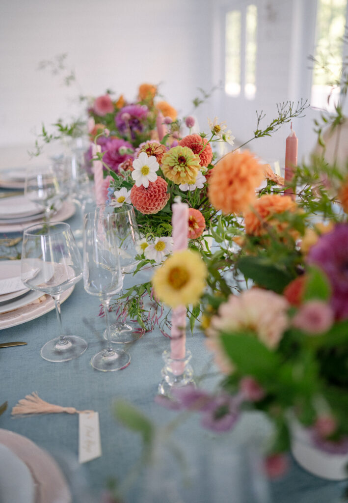 spring wedding centerpiece