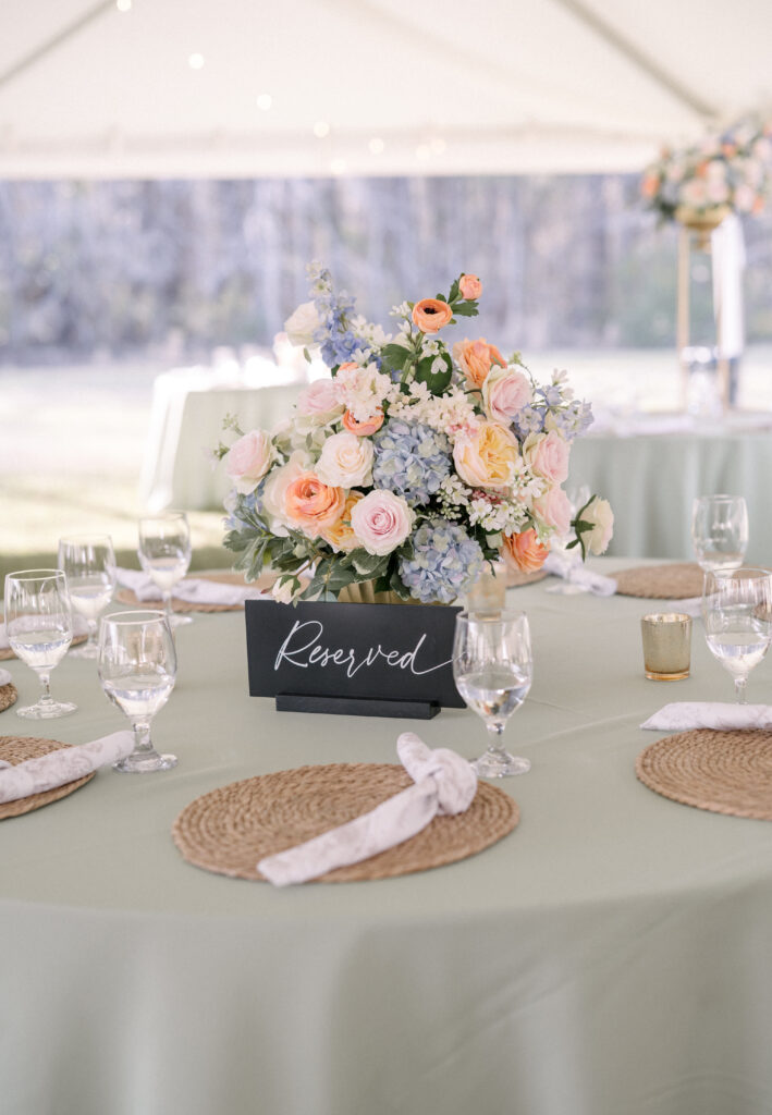 spring wedding centerpiece