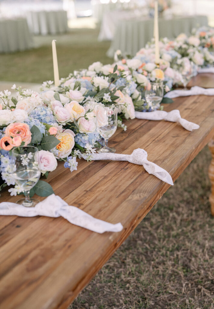 spring wedding centerpiece