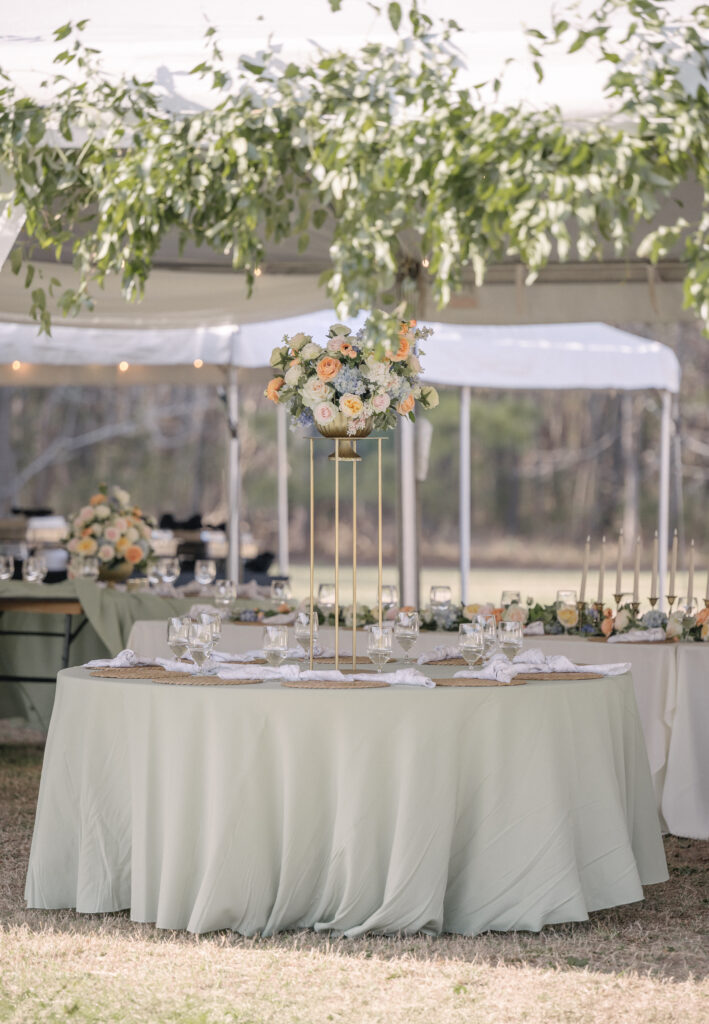 spring wedding centerpiece