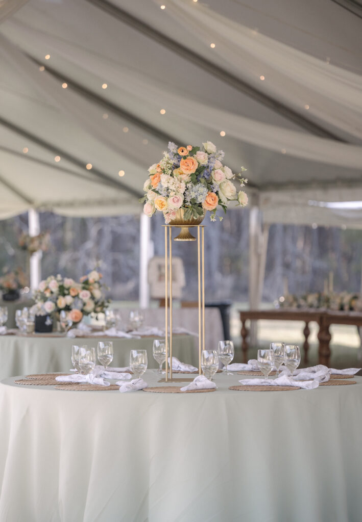 spring wedding centerpiece