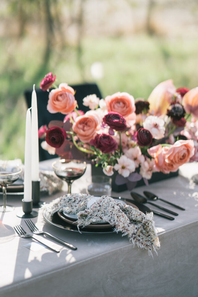 spring wedding centerpiece