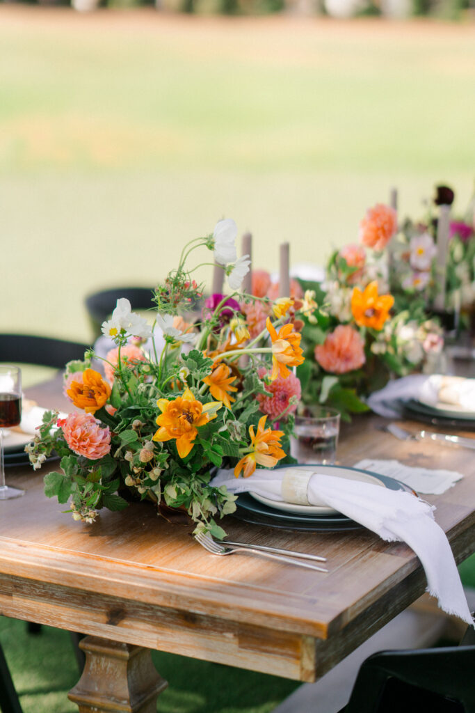 spring wedding centerpiece