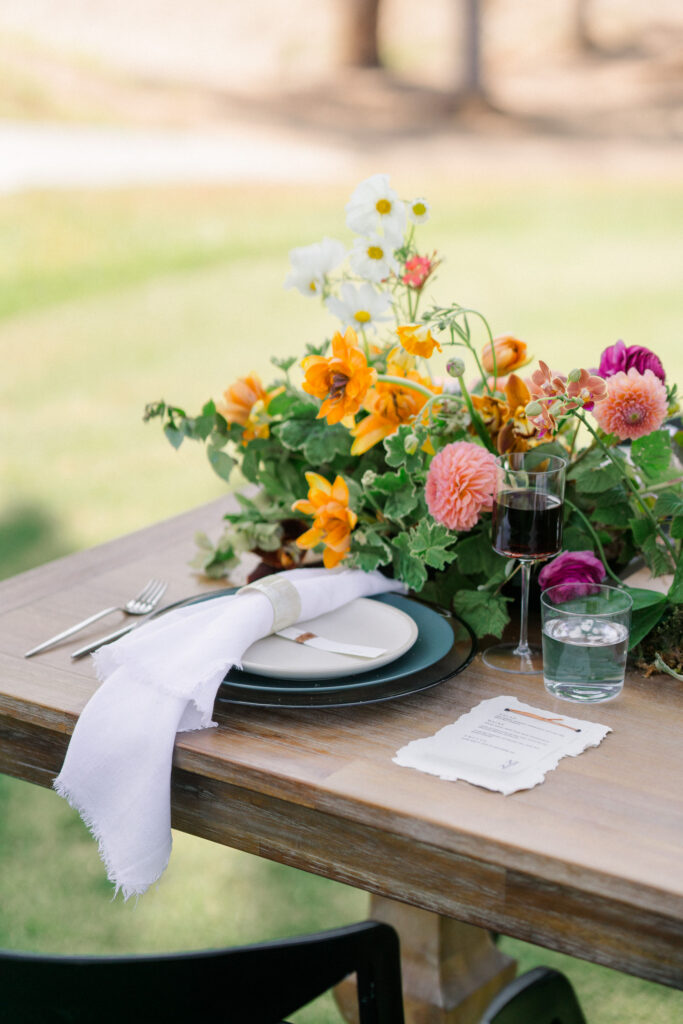spring wedding centerpiece