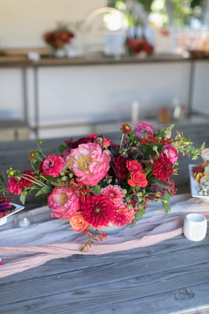 spring wedding centerpiece